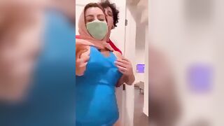 الينا انجل بالفستان الأزرق مع يوسف خليل سكس